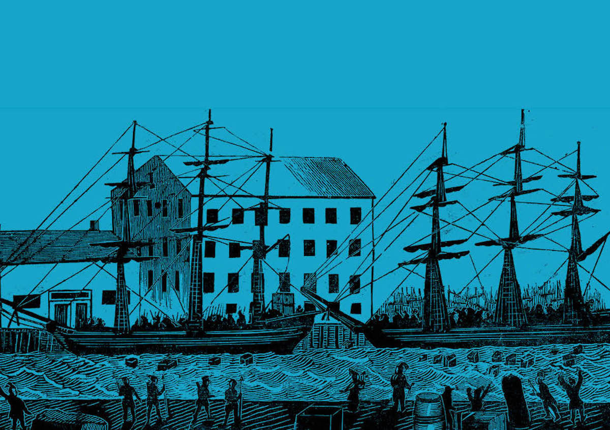 The ‘Boston Tea Party’, 16 December 1773, 18th-century woodcut. incamerastock/Alamy Stock Photo. The ‘Boston Tea Party’, 16 December 1773, 18th-century woodcut. incamerastock/Alamy Stock Photo.