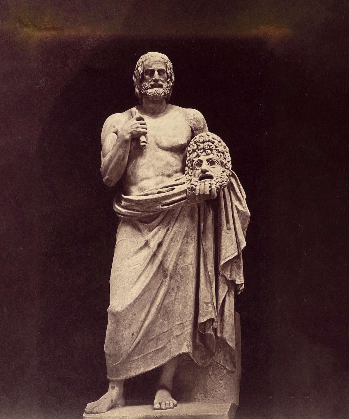 Statue of Euripides in the Vatican. Photograph by James Anderson, 1859. The J. Paul Getty Museum, Los Angeles. Public Domain. Statue of Euripides in the Vatican. Photograph by James Anderson, 1859. The J. Paul Getty Museum, Los Angeles. Public Domain.