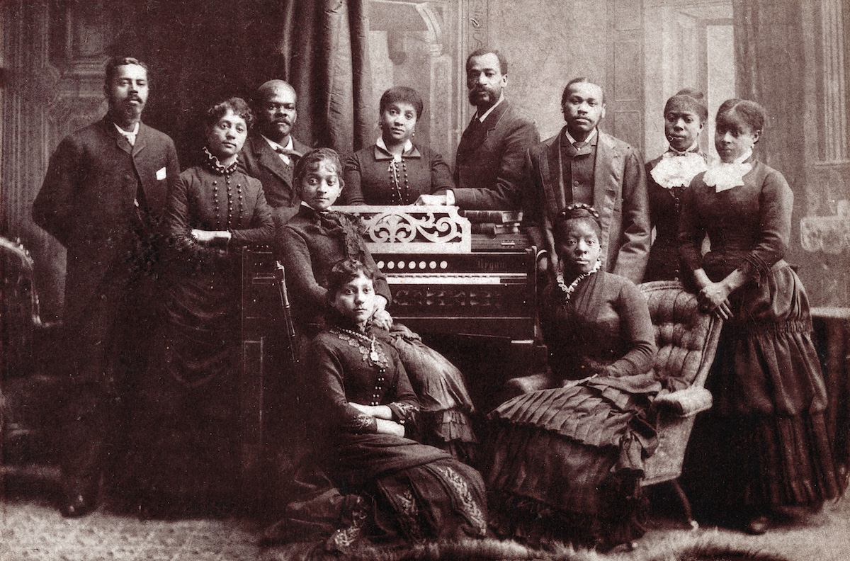 The Fisk Jubilee Singers, photograph by James Wallace Black, 1872. National Museum of African American History & Culture, Smithsonian Institution. Public Domain. The Fisk Jubilee Singers, photograph by James Wallace Black, 1872. National Museum of African American History & Culture, Smithsonian Institution. Public Domain.