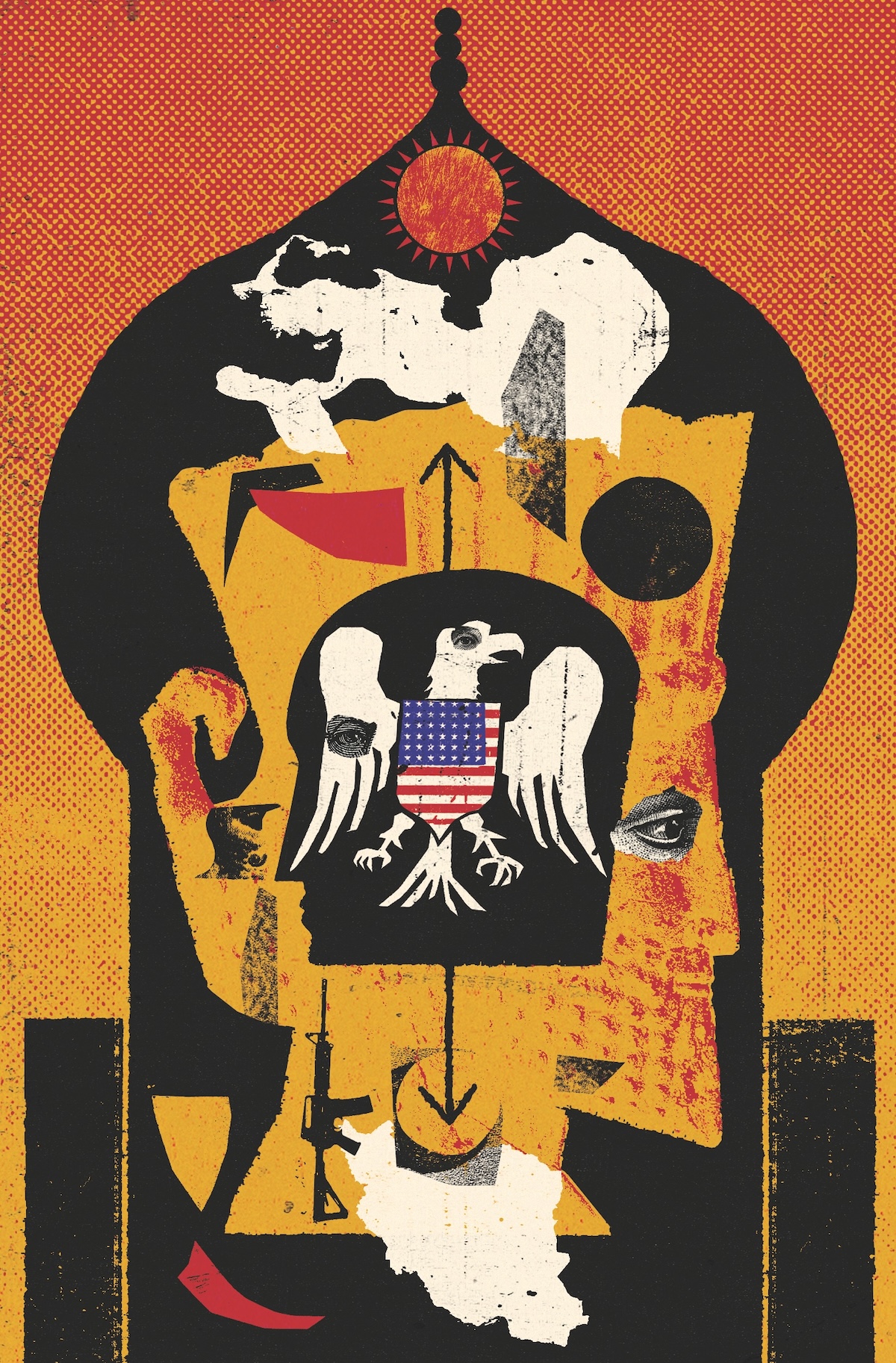 Iran illustration © Ben Jones/Heart Agency. Iran illustration © Ben Jones/Heart Agency.