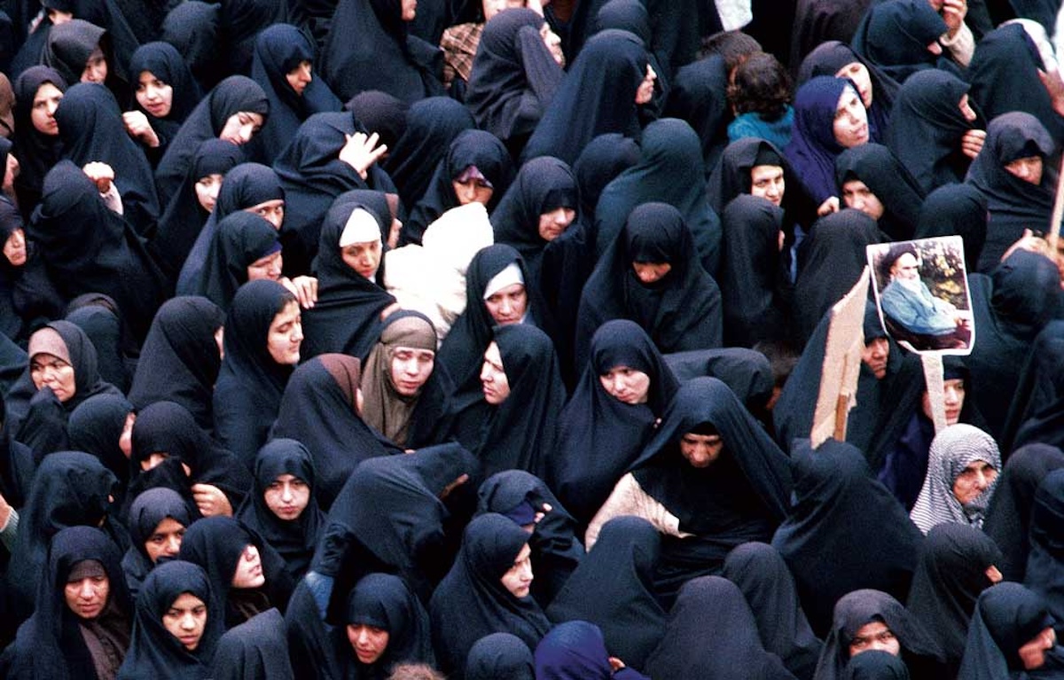 Women protest during the Iranian Revolution, Tehran, 1978. Getty Images. Women protest during the Iranian Revolution, Tehran, 1978. Getty Images.