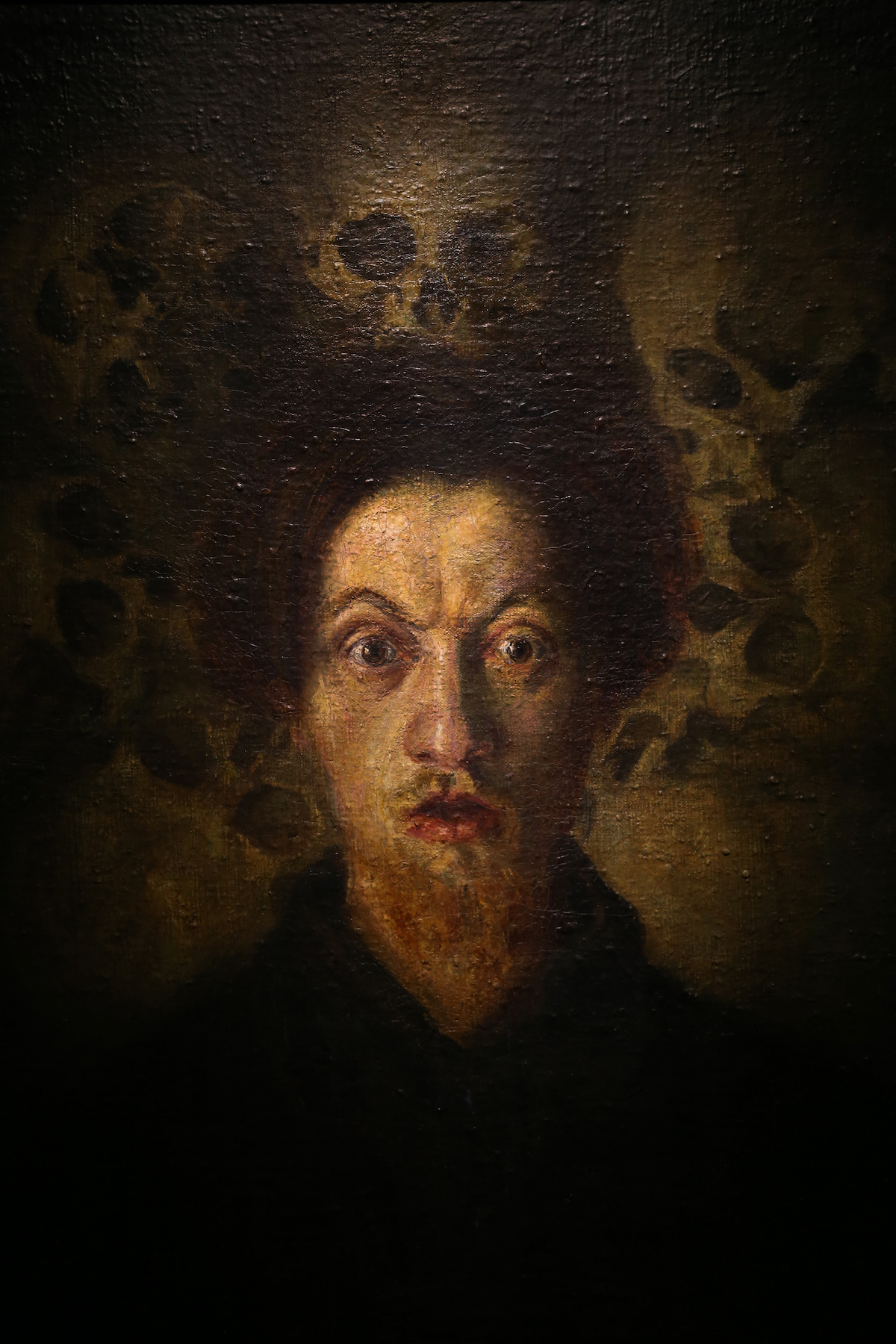 Self-portrait of futurist composer Luigi Russolo surrounded by skulls, c. 1908. Photo by Sailko (CC BY 3.0 DEED) Self-portrait of futurist composer Luigi Russolo surrounded by skulls, c. 1908. Photo by Sailko (CC BY 3.0 DEED)