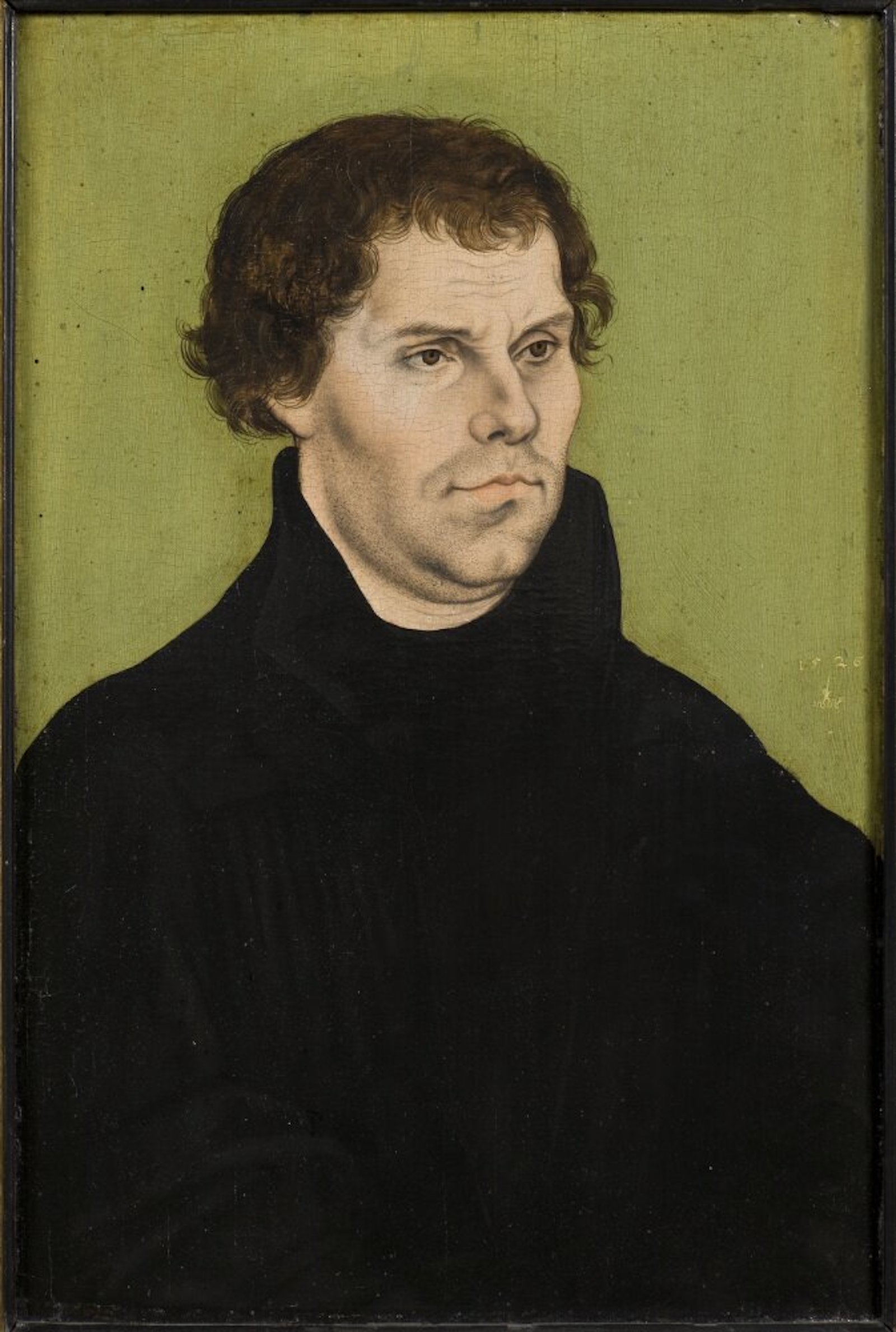 A portrait of Martin Luther by Lucas Cranach, c. 1526. Nationalmuseet Sweden. Public Domain. A portrait of Martin Luther by Lucas Cranach, c. 1526. Nationalmuseet Sweden. Public Domain.