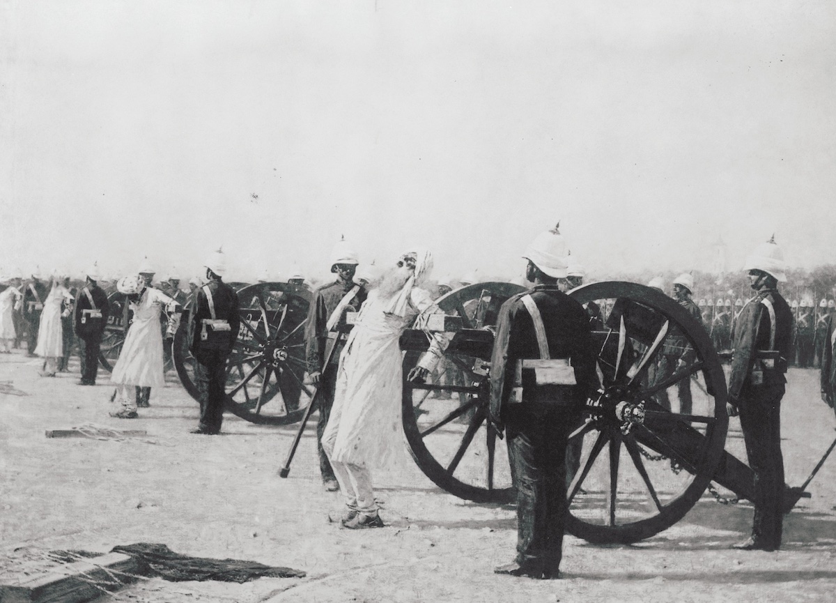 Execution of Namdhari Sikhs by cannon, Malerkotla, 1872. Library of Congress. Public Domain. Execution of Namdhari Sikhs by cannon, Malerkotla, 1872. Library of Congress. Public Domain.