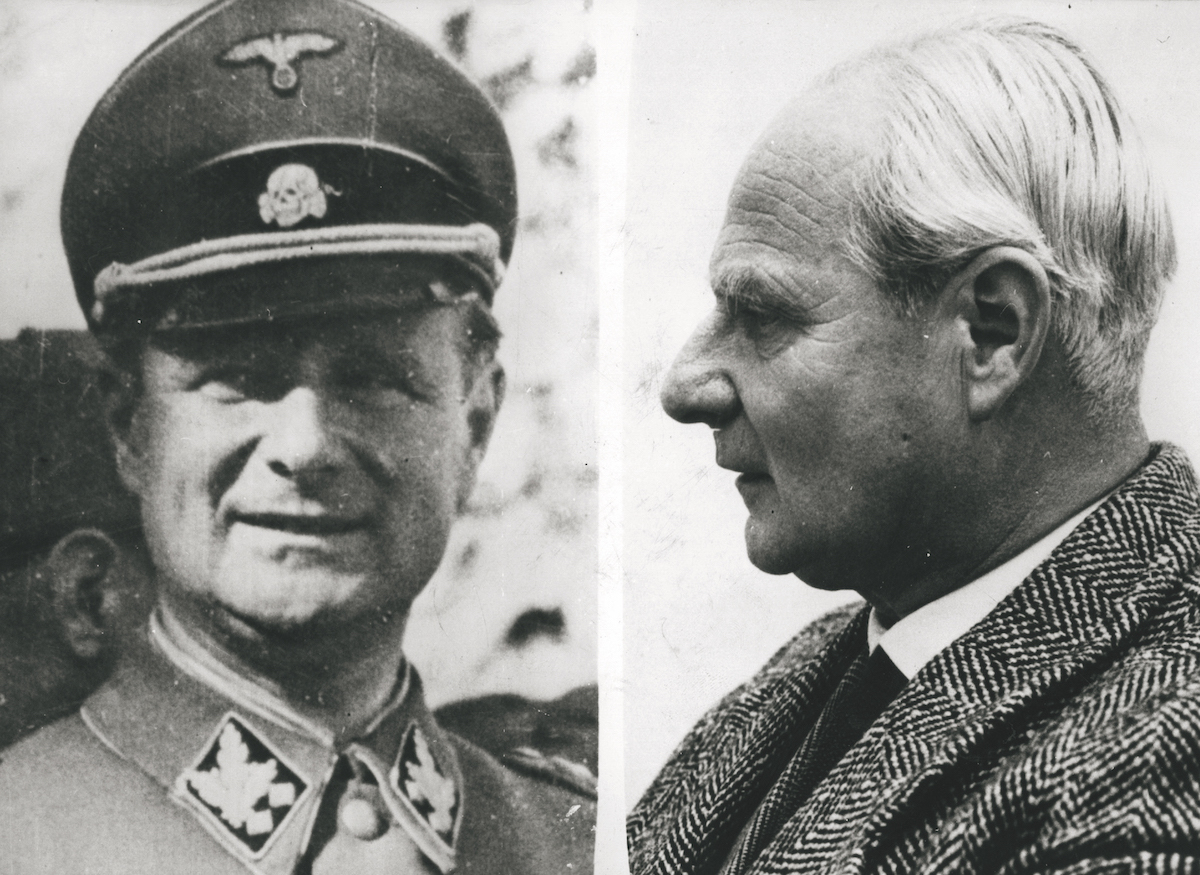 SS General Karl Wolff, c.1944 (left) and following his arrest in 1962 (right) as an accessory to the murder of Polish Jews during the Holocaust. Keystone Press/Getty Images SS General Karl Wolff, c.1944 (left) and following his arrest in 1962 (right) as an accessory to the murder of Polish Jews during the Holocaust. Keystone Press/Getty Images